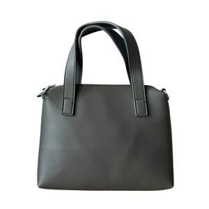 5/$25 Madison West small gray handheld satchel with option to add strap